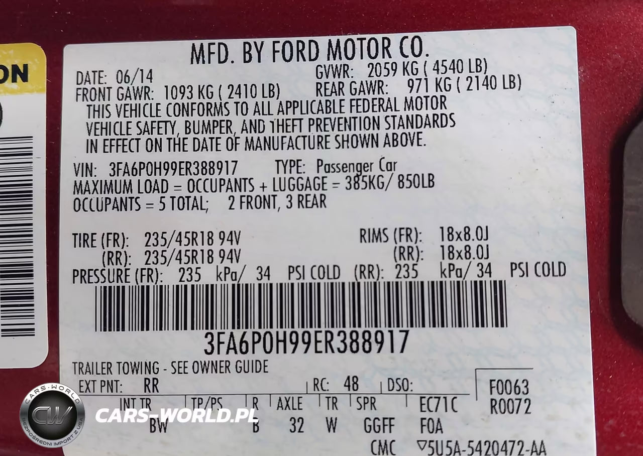 2014 Ford Fusion Se VIN:3FA6P0H99ER388917 - 9