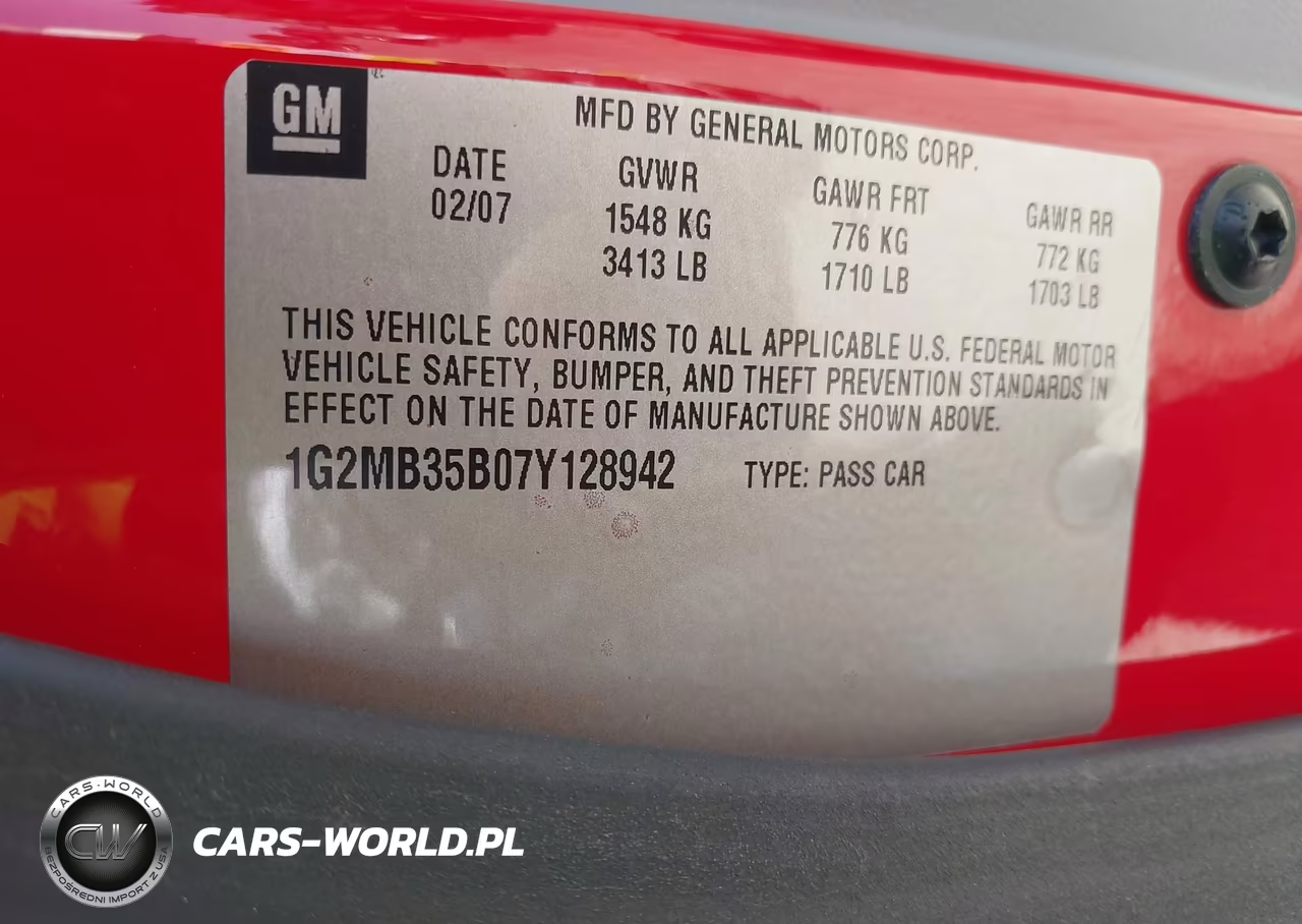 2007 Pontiac Solstice VIN:1G2MB35B07Y128942 - 9