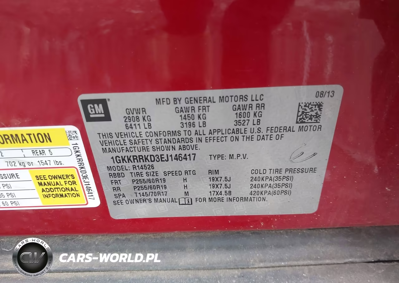 2014 GMC Acadia Slt-1 VIN:1GKKRRKD3EJ146417 - 9