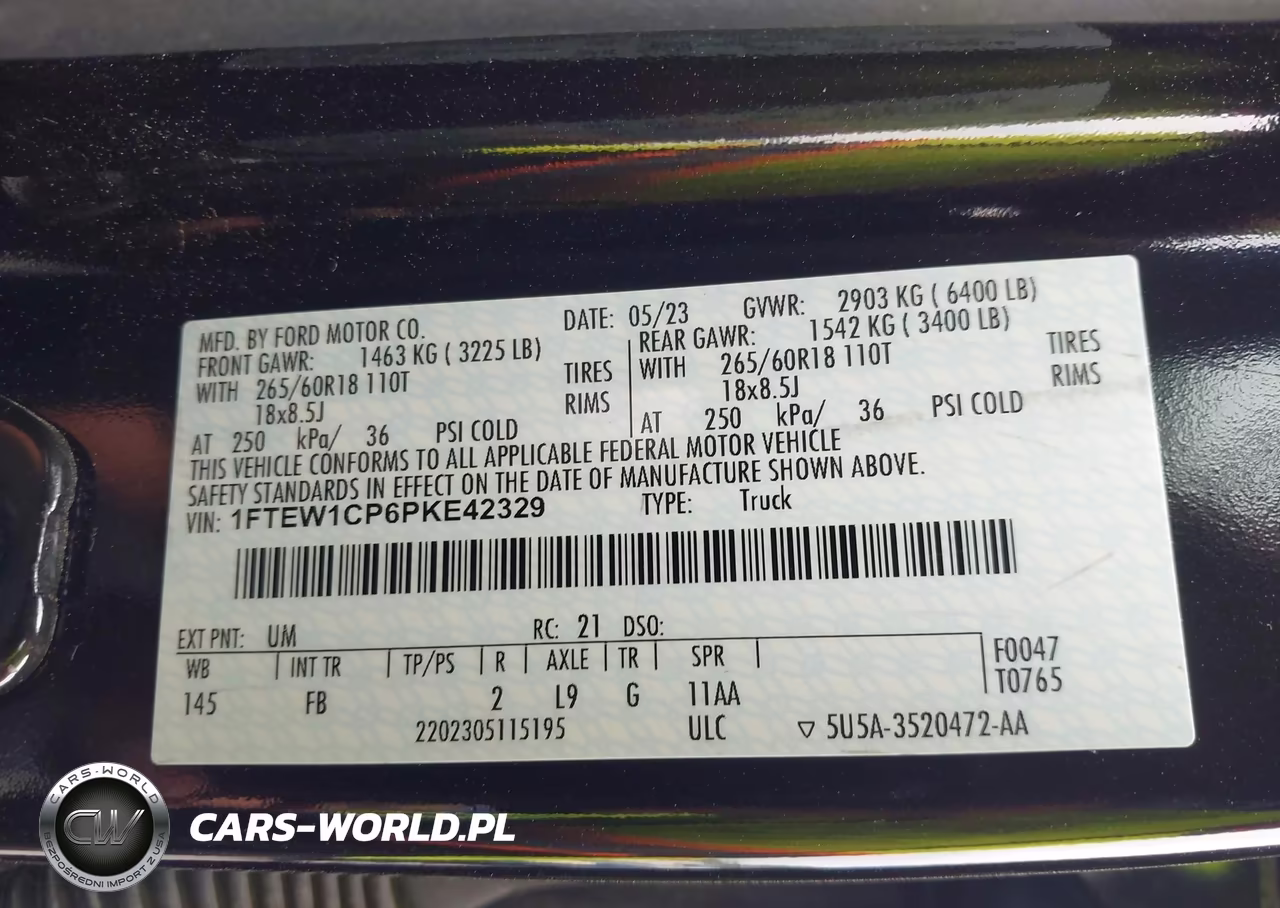 2023 Ford F-150 Xlt VIN:1FTEW1CP6PKE42329 - 9