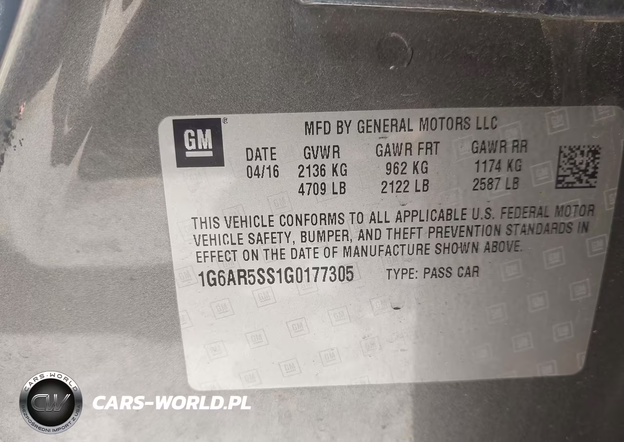 2016 Cadillac Cts Luxury Collection VIN:1G6AR5SS1G0177305 - 9