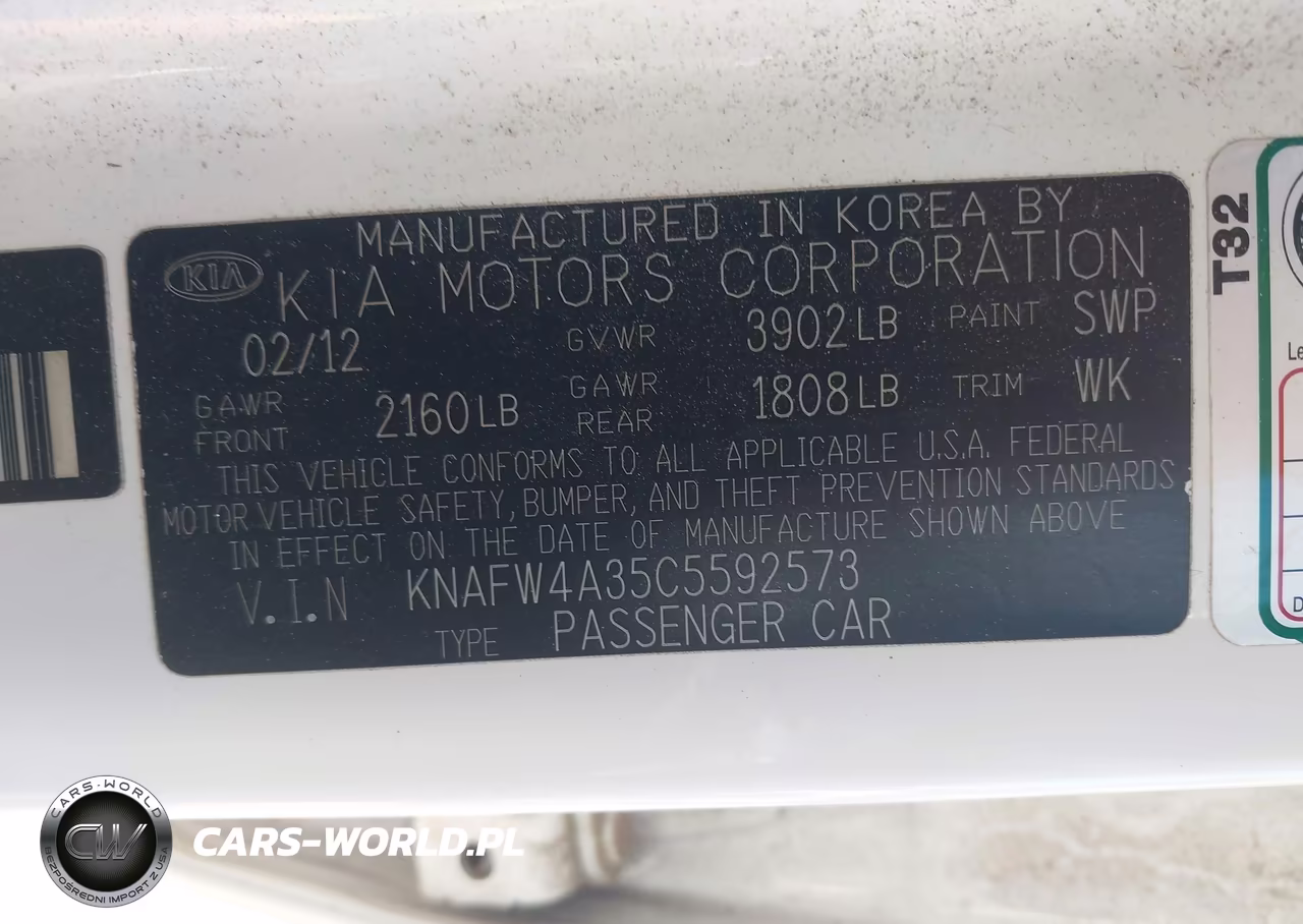 2012 Kia Forte Sx VIN:KNAFW4A35C5592573 - 9