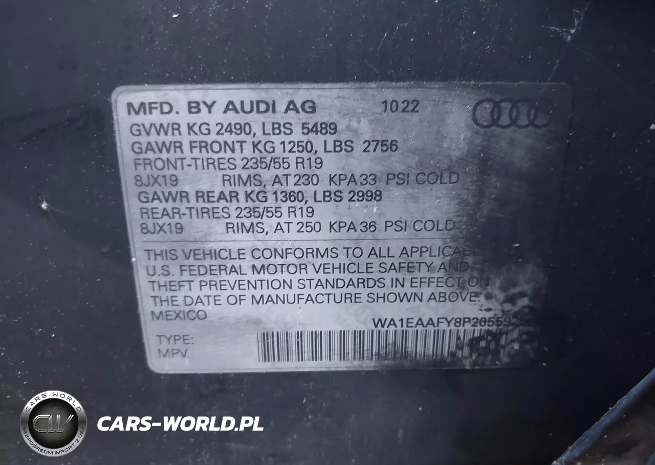 2023 Audi Q5 Premium Plus 45 Tfsi S Line Quattro VIN:WA1EAAFY8P2055925 - 9