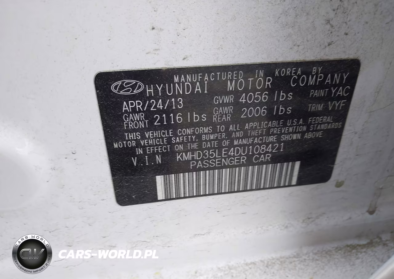 2013 Hyundai Elantra Gt VIN:KMHD35LE4DU108421 - 9