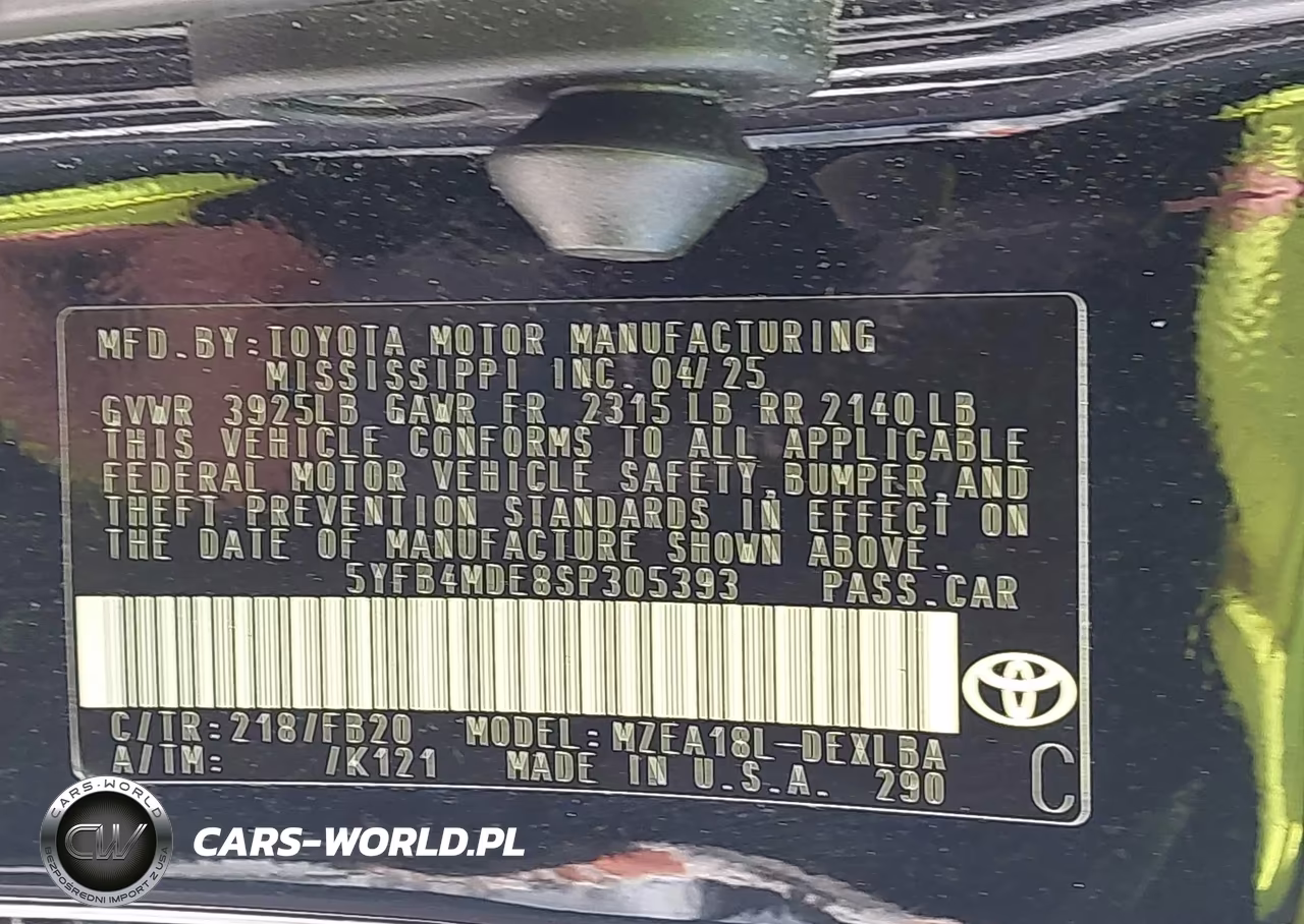 2025 Toyota Corolla Le VIN:5YFB4MDE8SP305393 - 9