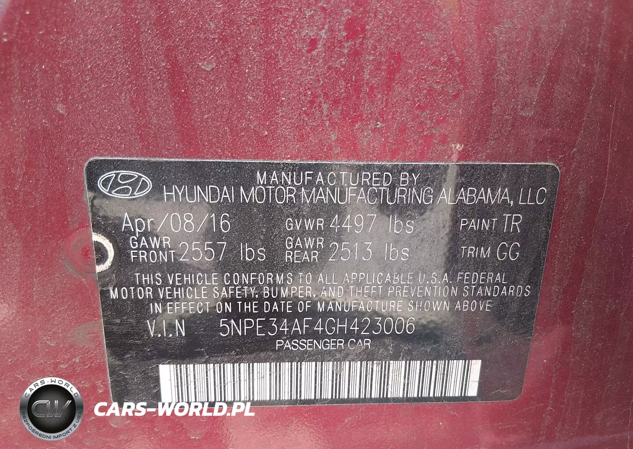 2016 Hyundai Sonata Sport VIN:5NPE34AF4GH423006 - 9