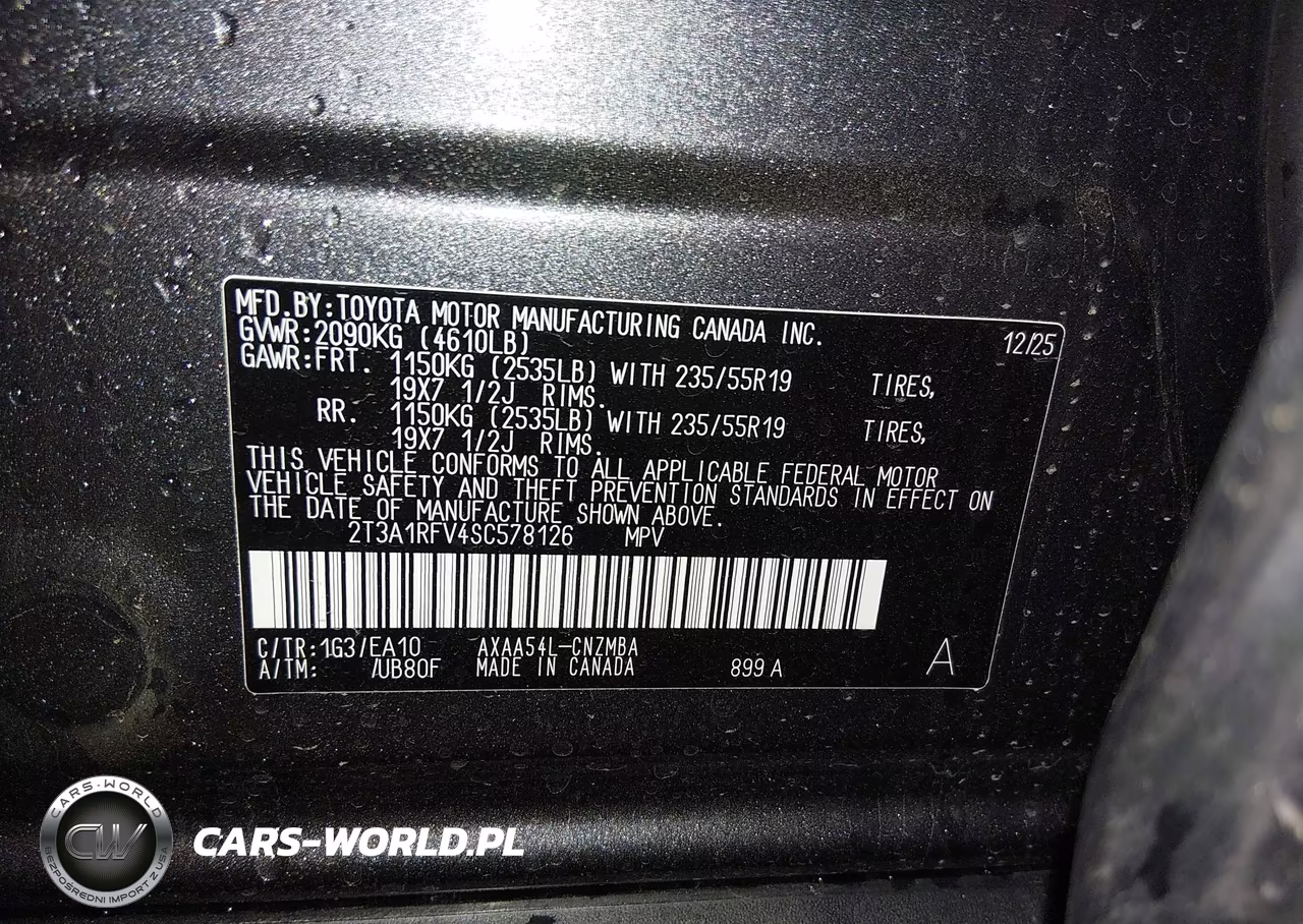 2025 Toyota Rav4 Xle Premium VIN:2T3A1RFV4SC578126 - 9