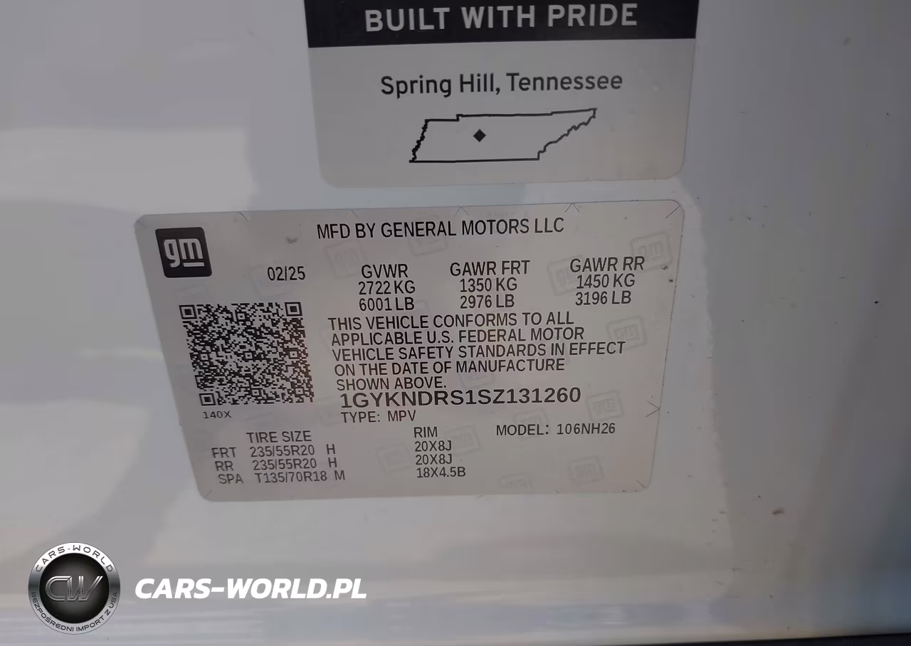 2025 Cadillac Xt5 Awd Premium Luxury VIN:1GYKNDRS1SZ131260 - 9
