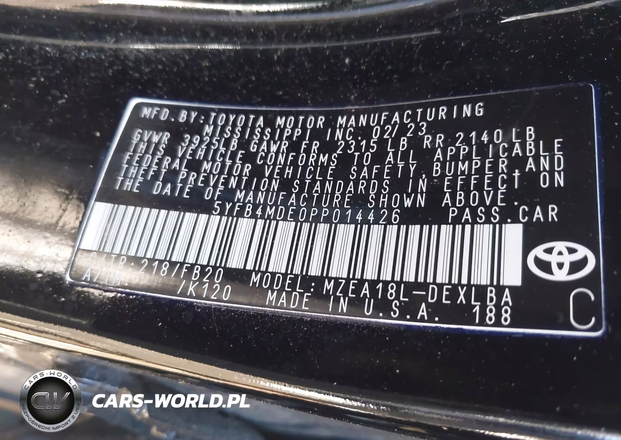 2023 Toyota Corolla Le VIN:5YFB4MDE0PP014426 - 9