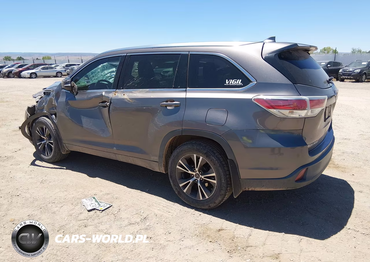2016 Toyota Highlander Xle V6 VIN:5TDJKRFHXGS295342 - 3