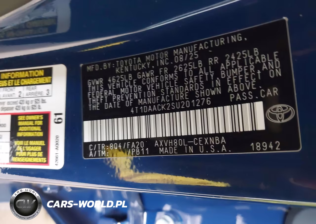 2025 Toyota Camry Le VIN:4T1DAACK2SU201276 - 9