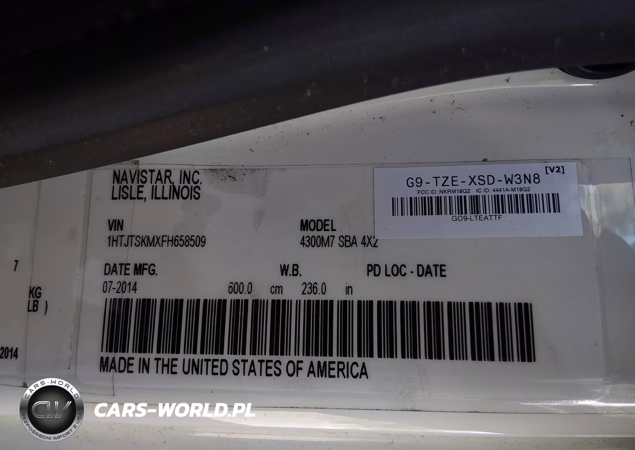 2015 International 4000 4300 VIN:1HTJTSKMXFH658509 - 9