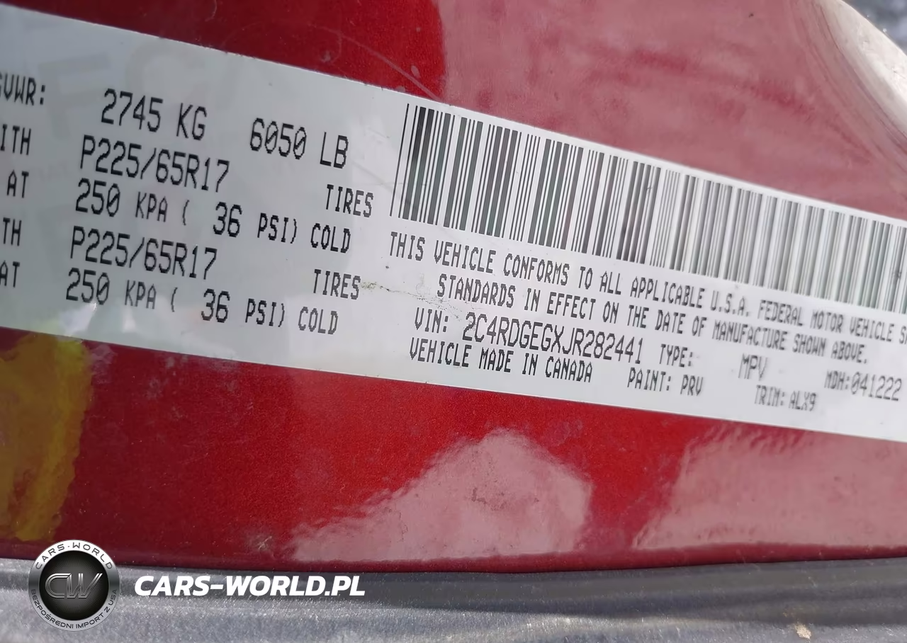 2018 Dodge Grand Caravan Gt VIN:2C4RDGEGXJR282441 - 9