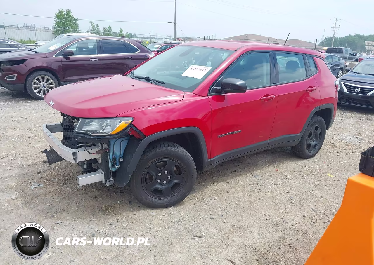 2018 Jeep Compass Sport 4X4 VIN:3C4NJDAB4JT345403 - 2