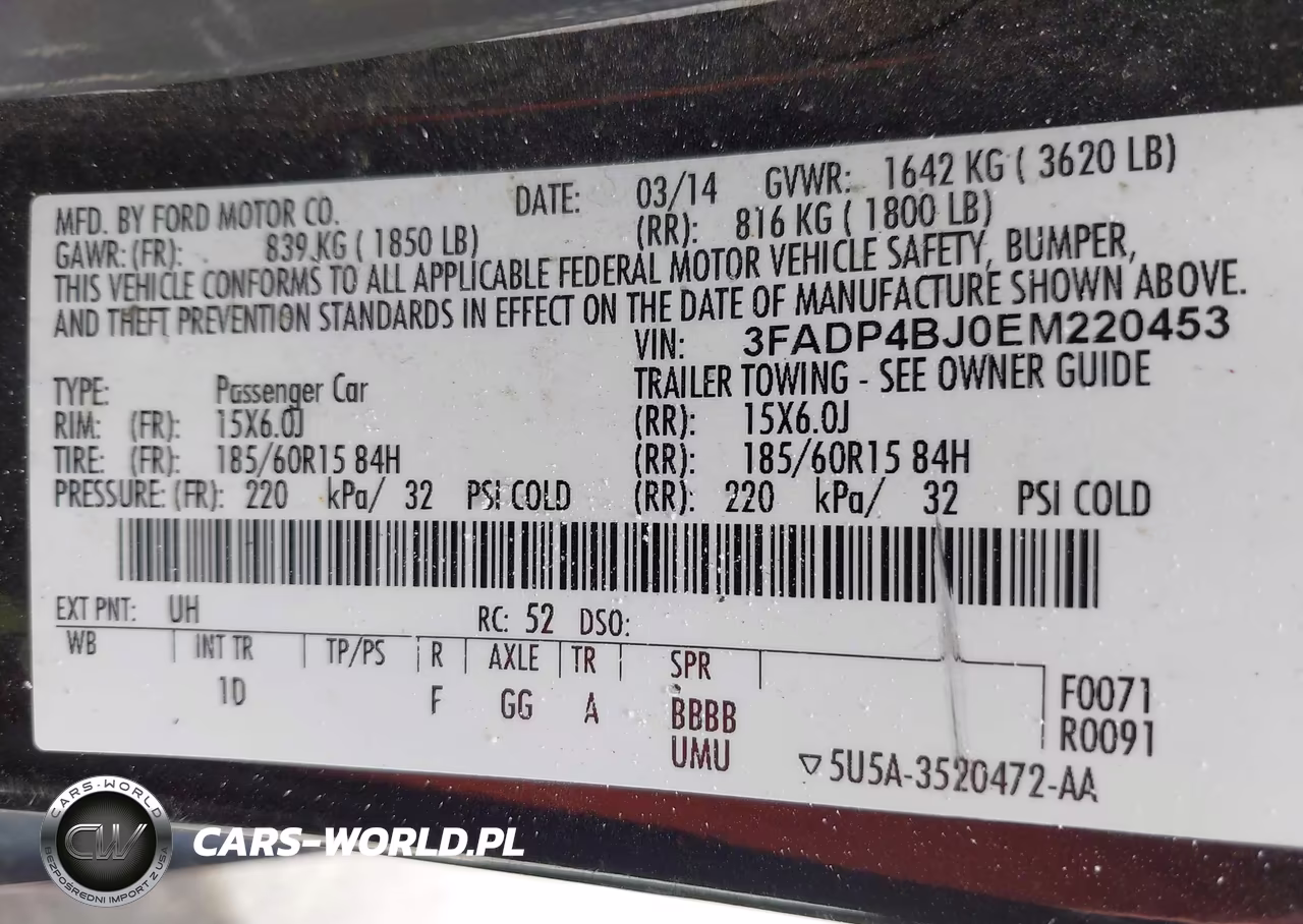 2014 Ford Fiesta Se VIN:3FADP4BJ0EM220453 - 9