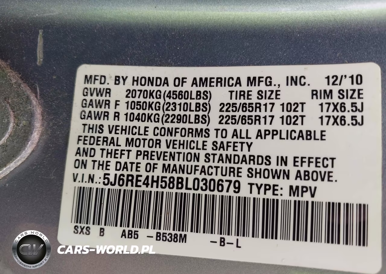 2011 Honda Cr-V Ex VIN:5J6RE4H58BL030679 - 9