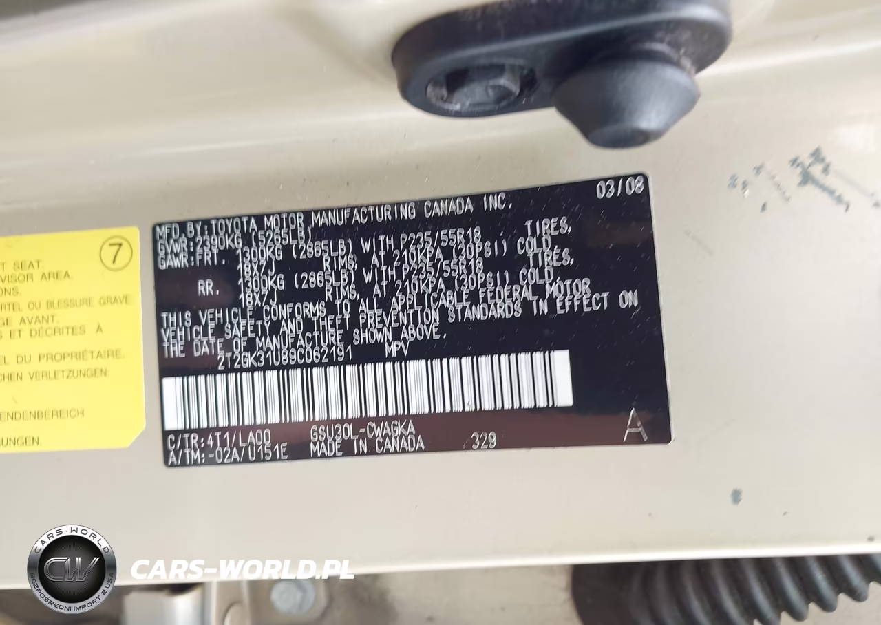 2009 Lexus Rx 350 VIN:2T2GK31U89C062191 - 9