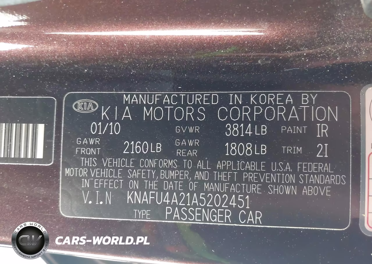 2010 Kia Forte Ex VIN:KNAFU4A21A5202451 - 9