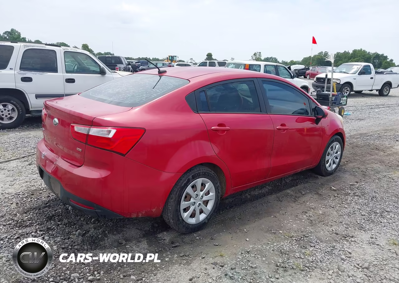 2013 Kia Rio Lx VIN:KNADM4A37D6171625 - 4