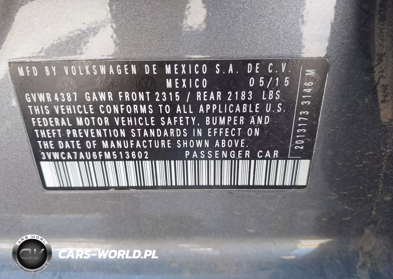 2015 Volkswagen Golf Sportwagen Tdi Se 4-Door VIN:3VWCA7AU6FM513602 - 9