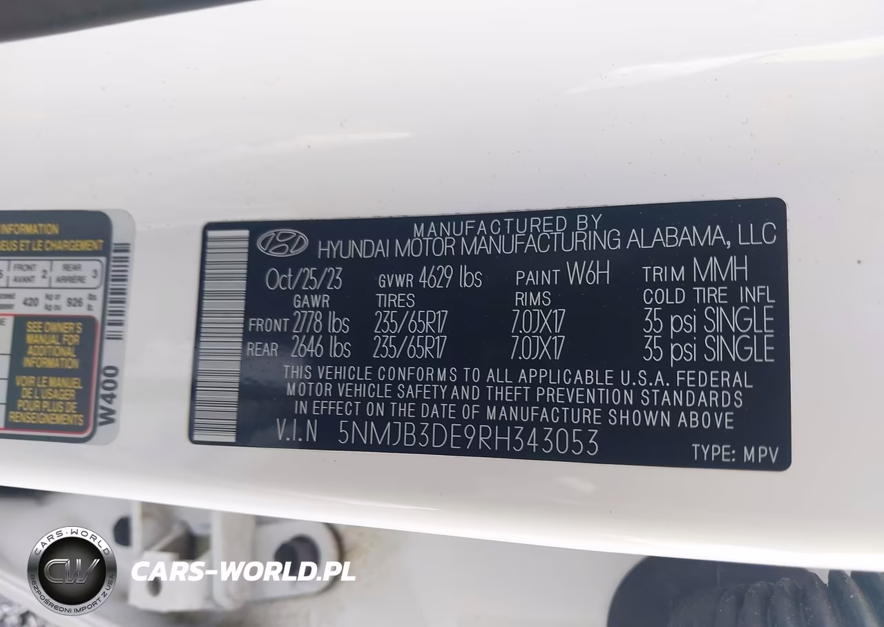 2024 Hyundai Tucson Sel VIN:5NMJB3DE9RH343053 - 9