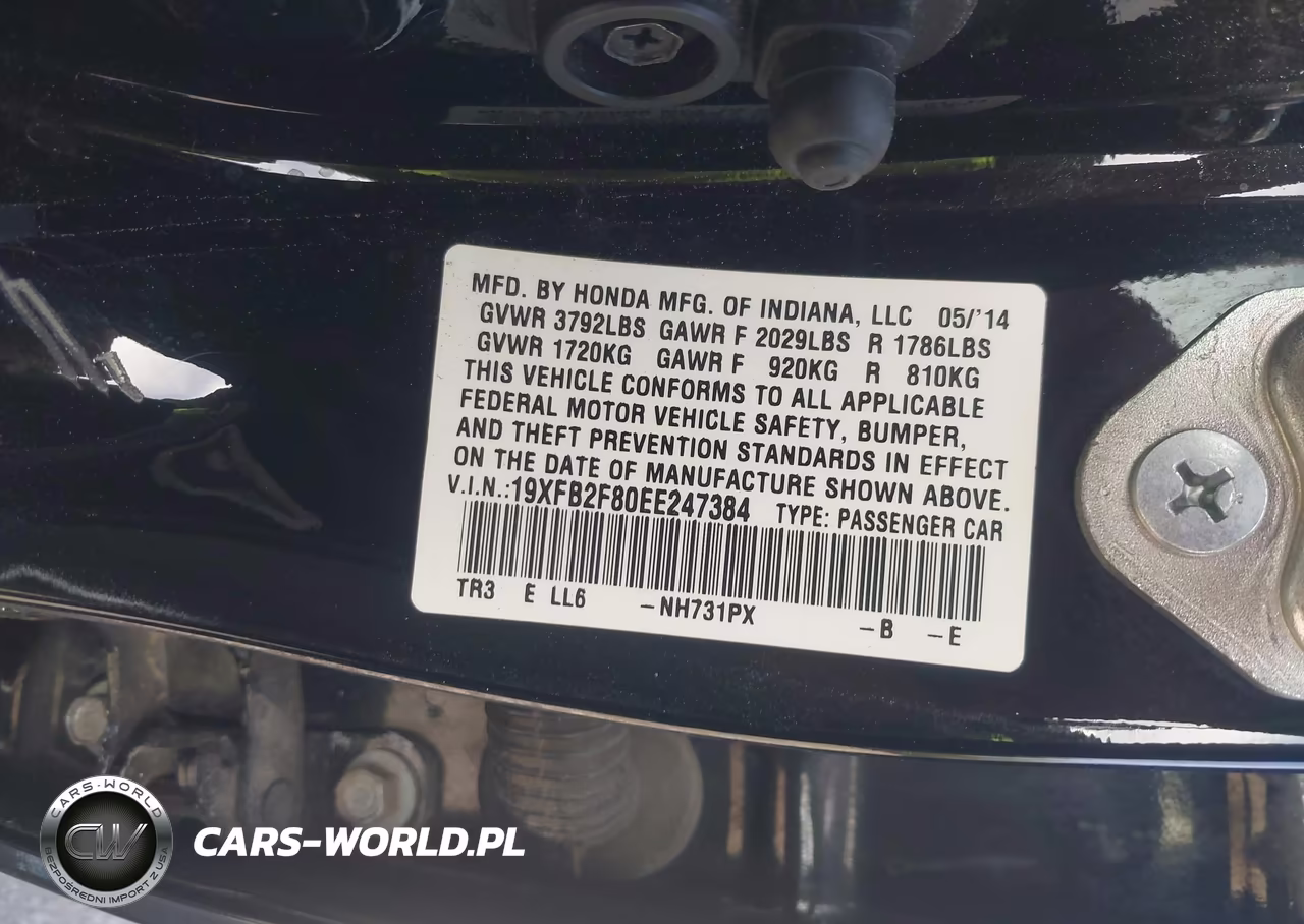2014 Honda Civic Ex VIN:19XFB2F80EE247384 - 9