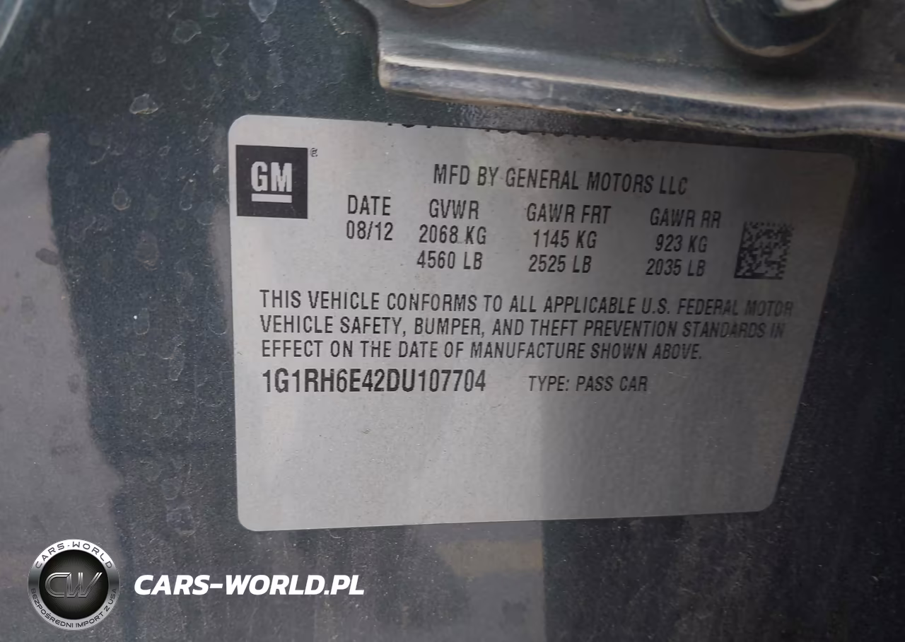 2013 Chevrolet Volt VIN:1G1RH6E42DU107704 - 9