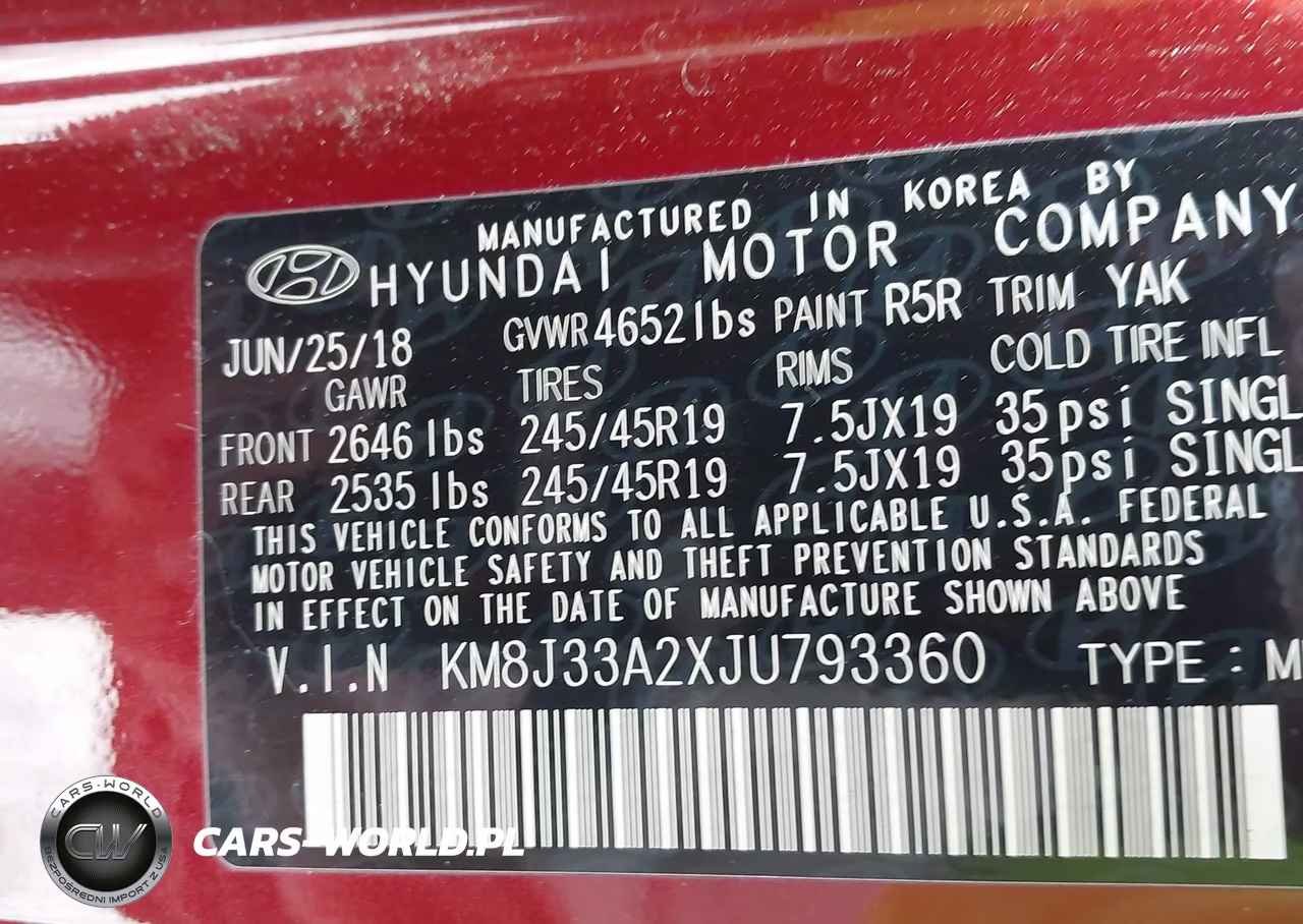 2018 Hyundai Tucson Value VIN:KM8J33A2XJU793360 - 9