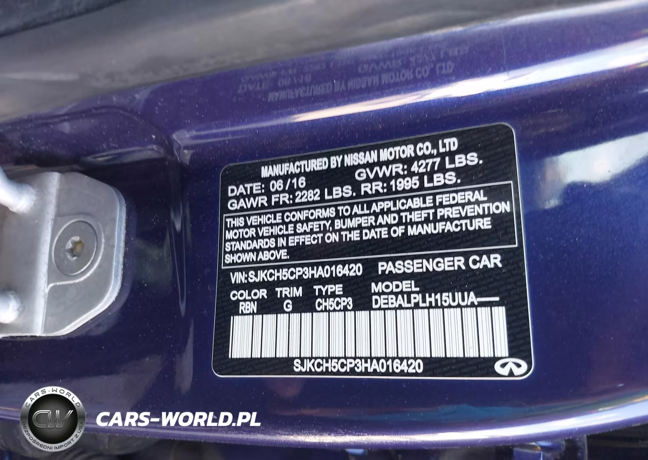 2017 Infiniti Qx30 VIN:SJKCH5CP3HA016420 - 8