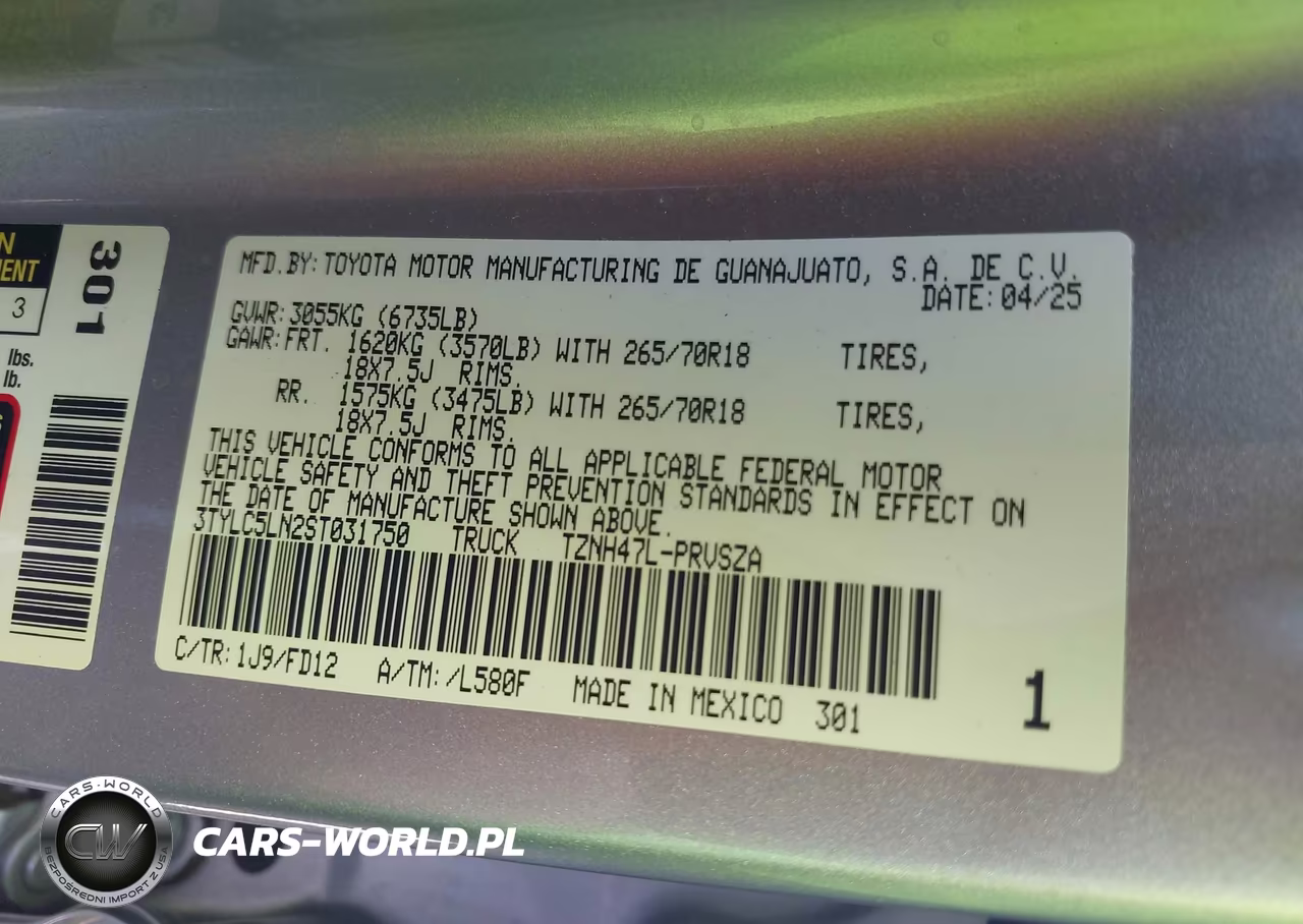 2025 Toyota Tacoma Hybrid Trd Off Road VIN:3TYLC5LN2ST031750 - 9