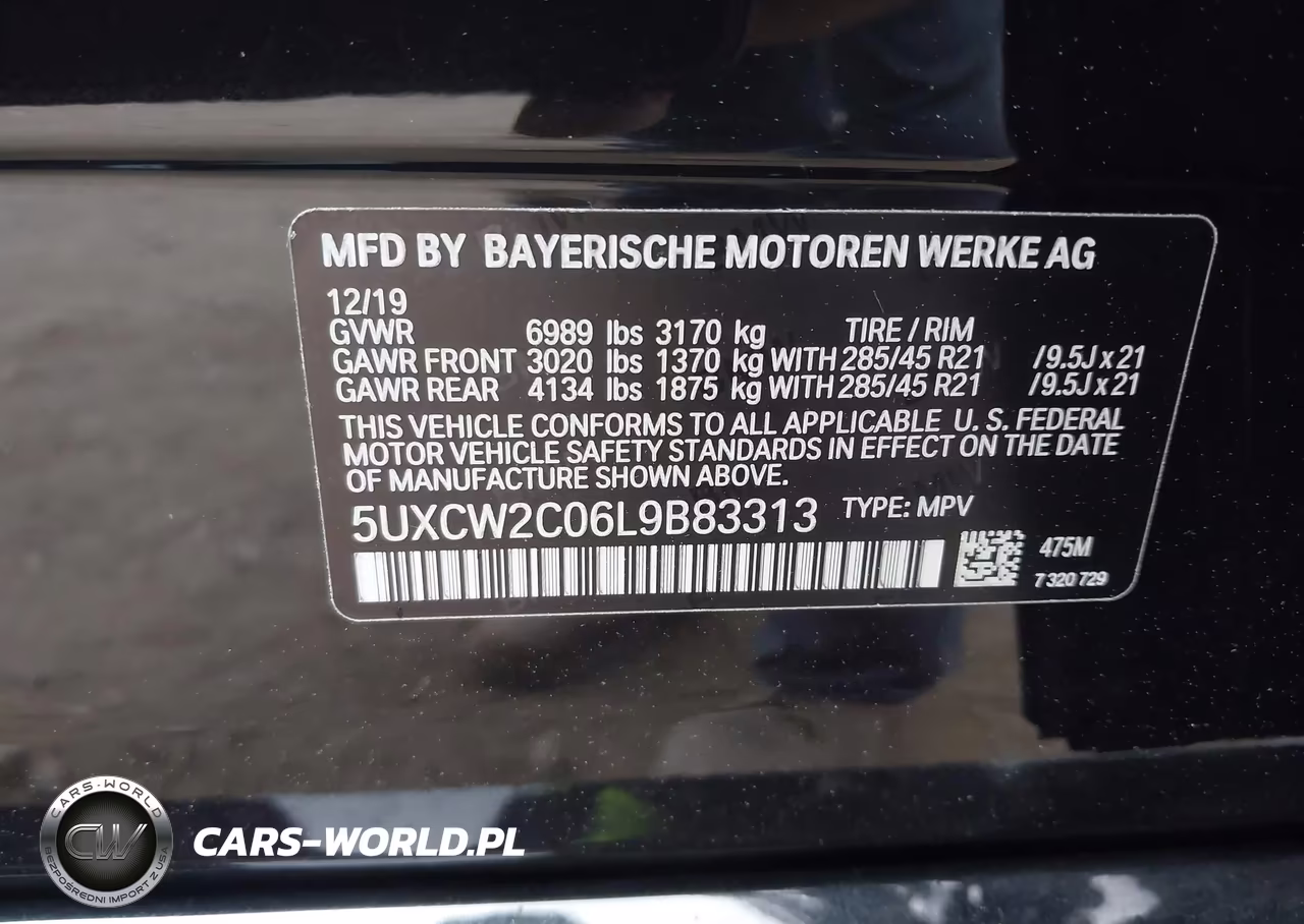 2020 BMW X7 xDrive40I VIN:5UXCW2C06L9B83313 - 9
