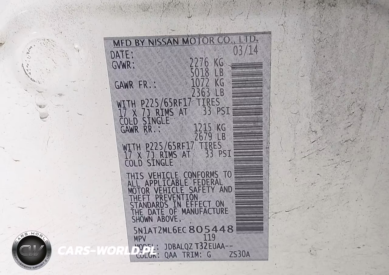 2014 Nissan Rogue Sv VIN:5N1AT2ML6EC805448 - 9