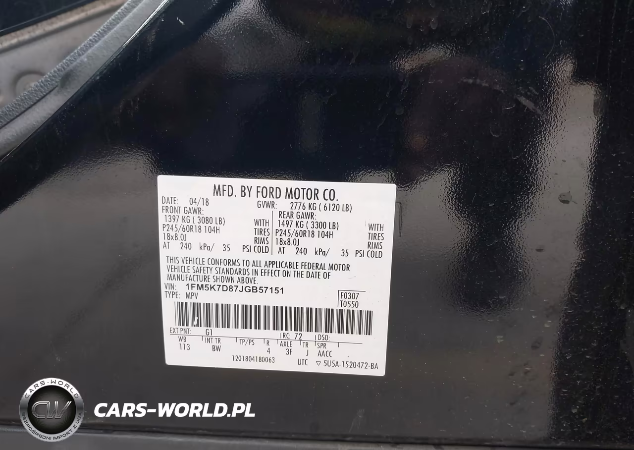 2018 Ford Explorer Xlt VIN:1FM5K7D87JGB57151 - 9