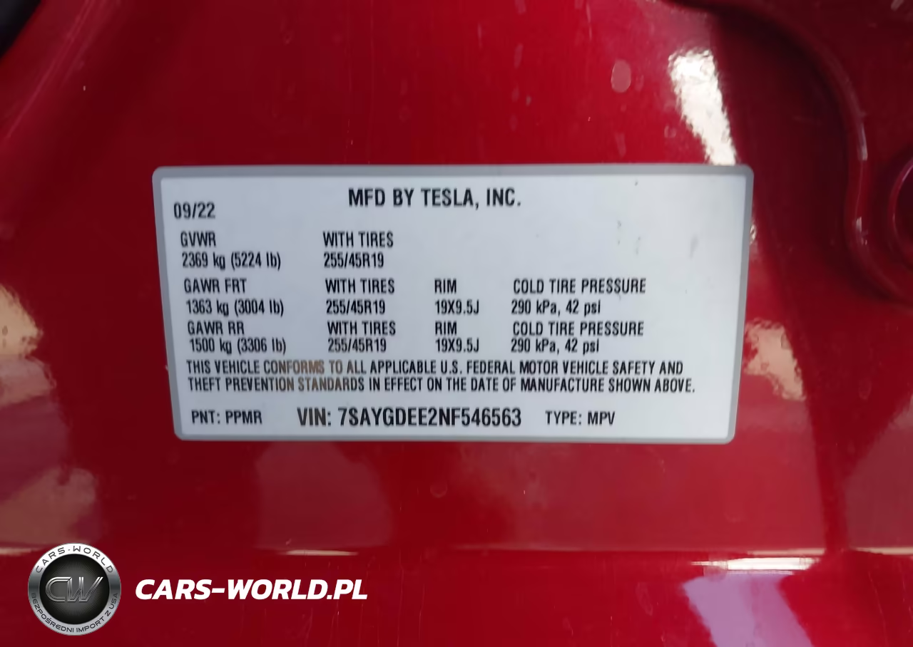 2022 Tesla Model Y Long Range Dual Motor All-Wheel Drive VIN:7SAYGDEE2NF546563 - 9