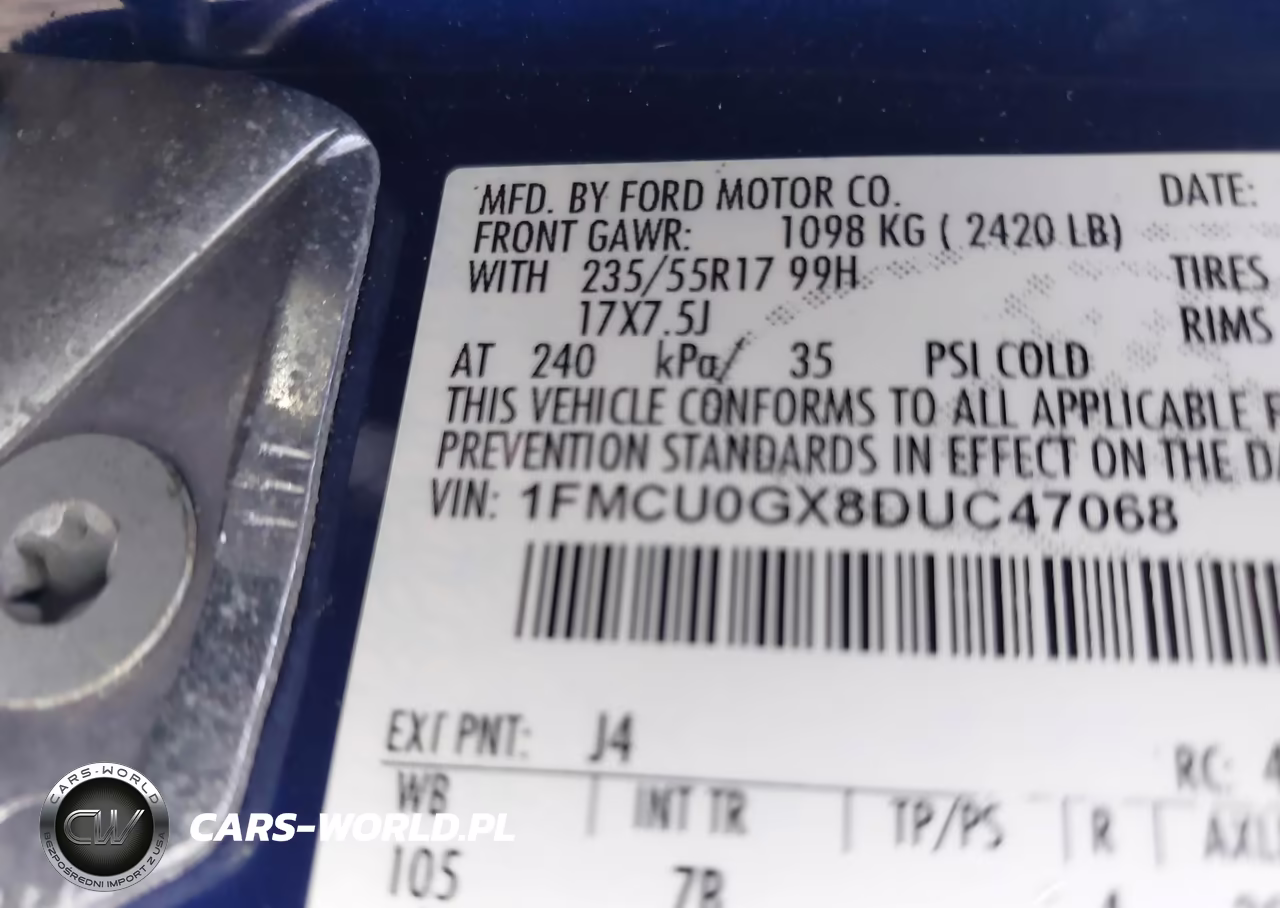 2013 Ford Escape Se VIN:1FMCU0GX8DUC47068 - 9