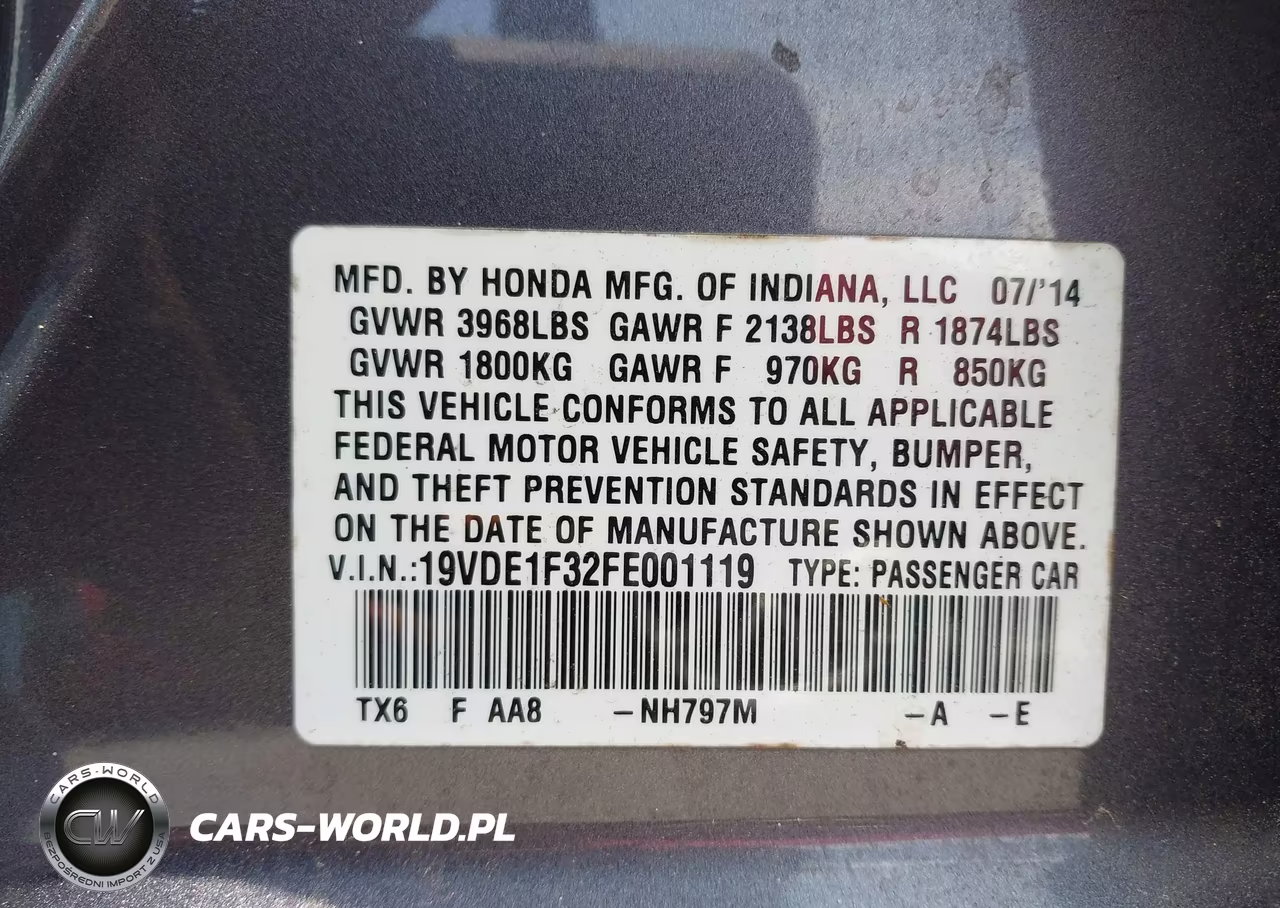 2015 Acura Ilx 2.0L VIN:19VDE1F32FE001119 - 9