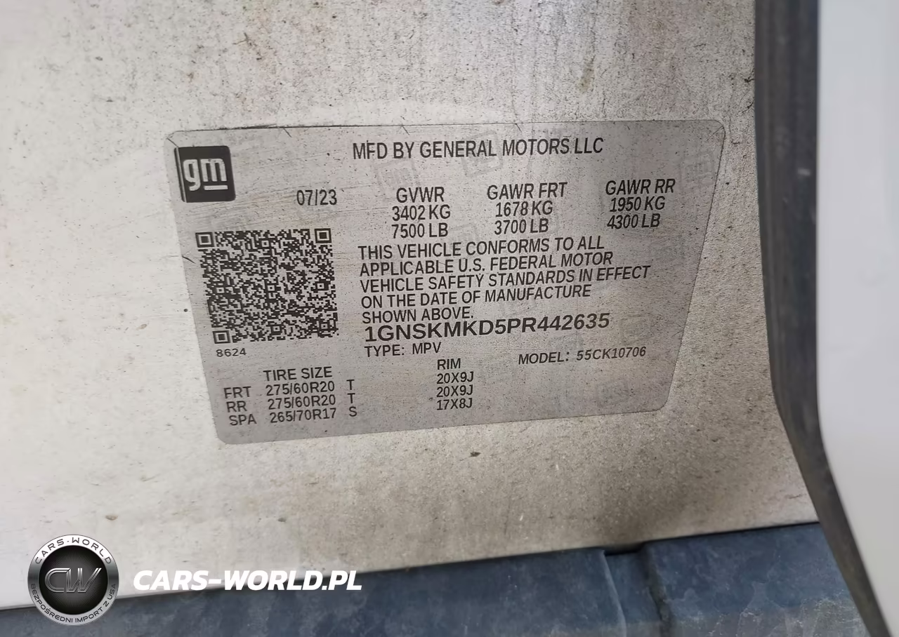 2023 Chevrolet Tahoe 4Wd Ls VIN:1GNSKMKD5PR442635 - 9
