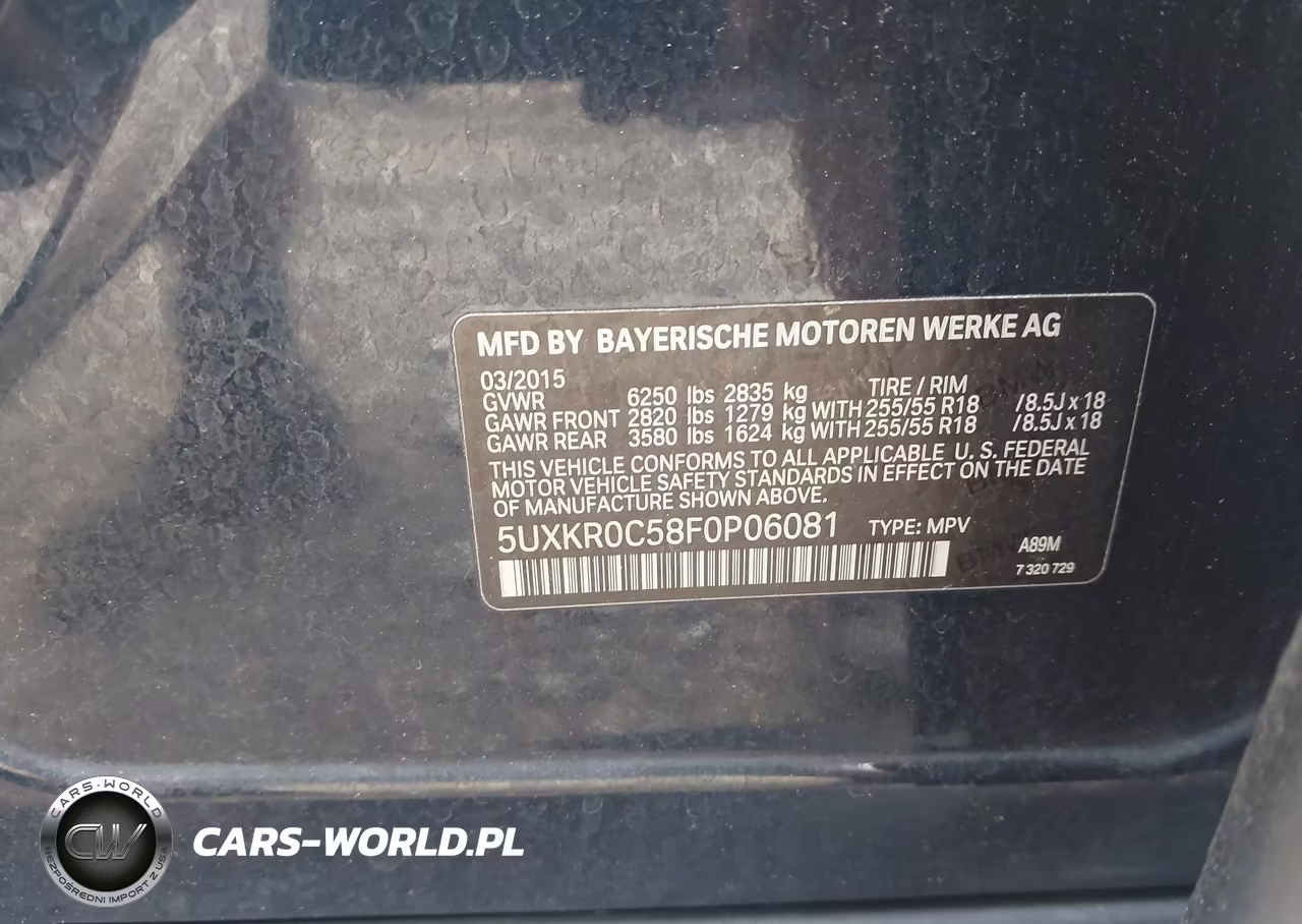 2015 BMW X5 xDrive35I VIN:5UXKR0C58F0P06081 - 9