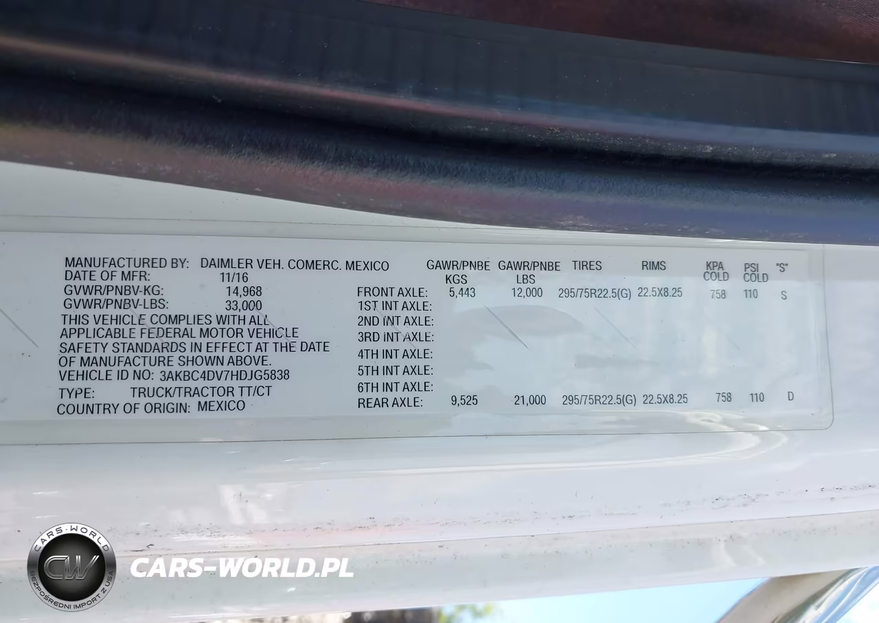 2017 Freightliner M2 112 VIN:3AKBC4DV7HDJG5838 - 9