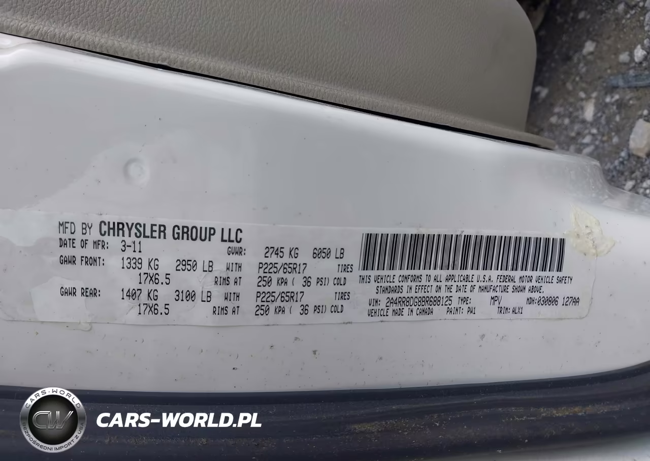 2011 Chrysler Town & Country Touring-L VIN:2A4RR8DG8BR688125 - 9
