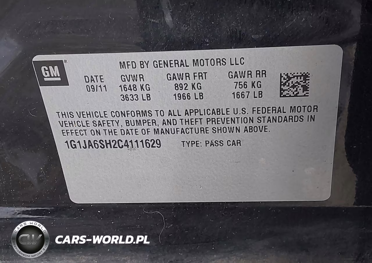2012 Chevrolet Sonic 2Ls VIN:1G1JA6SH2C4111629 - 9