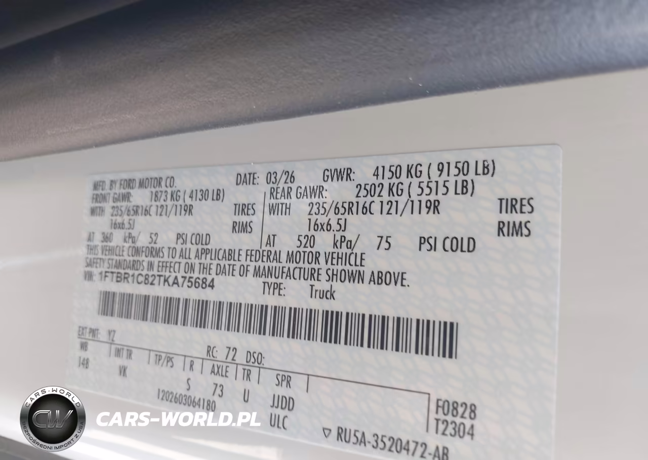 2026 Ford Transit-250 VIN:1FTBR1C82TKA75684 - 9