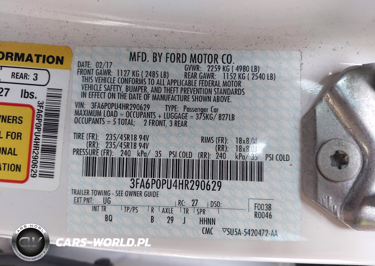 2017 Ford Fusion Energi Se Luxury VIN:3FA6P0PU4HR290629 - 9