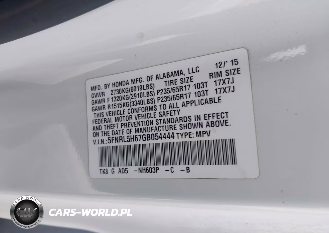 2016 Honda Odyssey Ex-L VIN:5FNRL5H67GB054444 - 9
