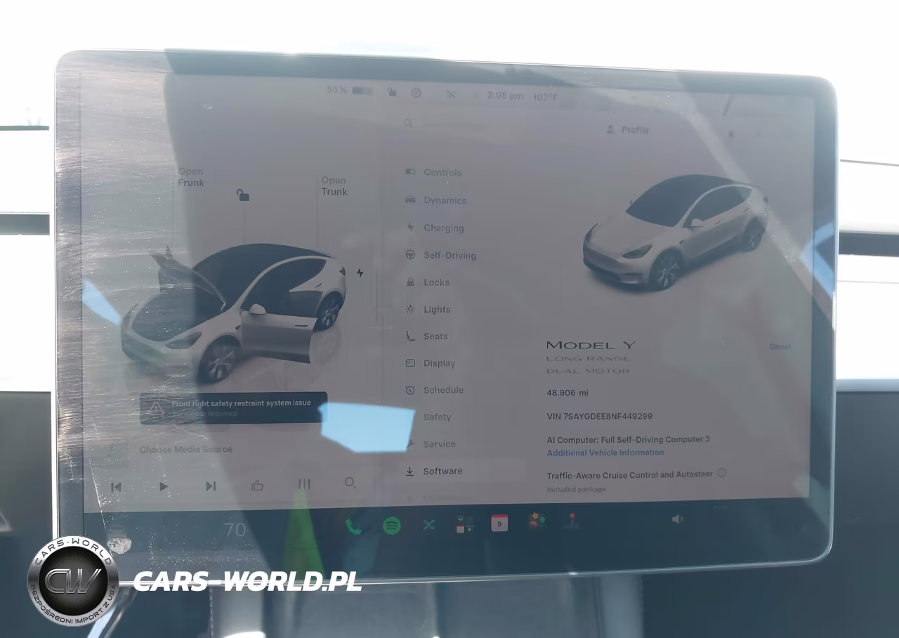 2022 Tesla Model Y Long Range Dual Motor All-Wheel Drive VIN:7SAYGDEE8NF449299 - 17