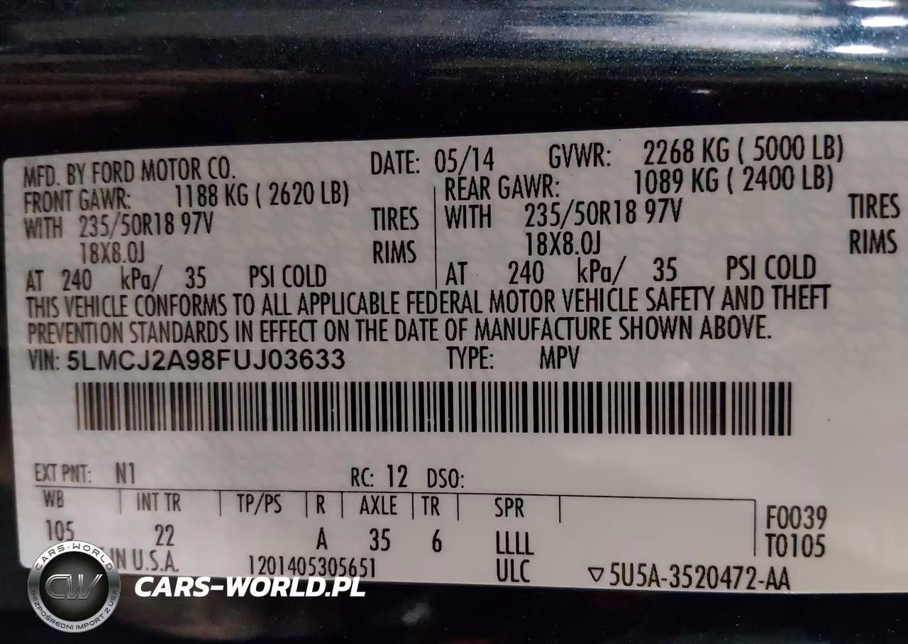 2015 Lincoln Mkc VIN:5LMCJ2A98FUJ03633 - 9