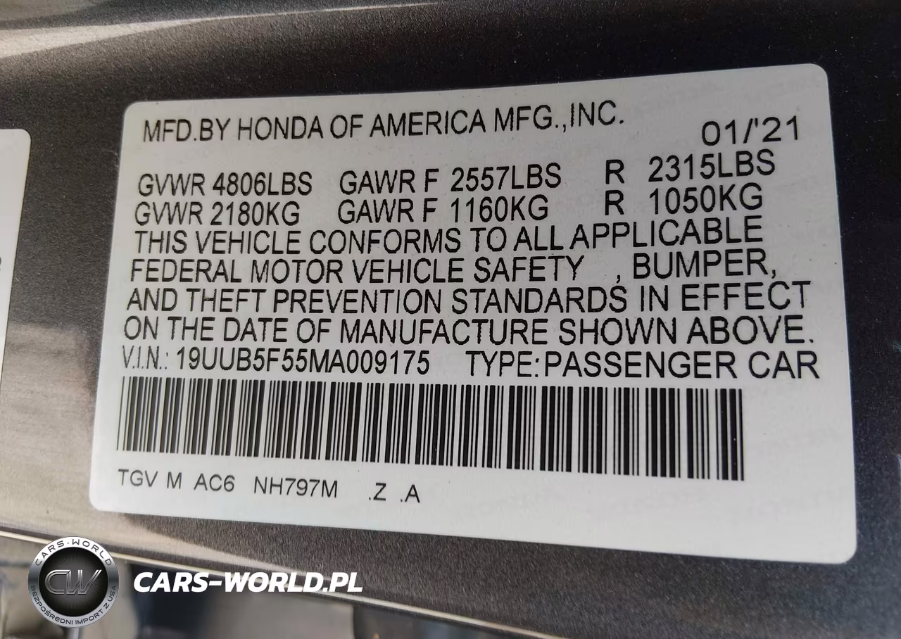 2021 Acura Tlx A-Spec Package VIN:19UUB5F55MA009175 - 9