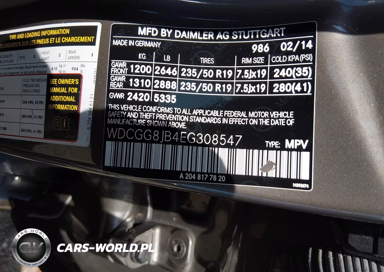 2014 Mercedes-Benz Glk 350 4Matic VIN:WDCGG8JB4EG308547 - 9