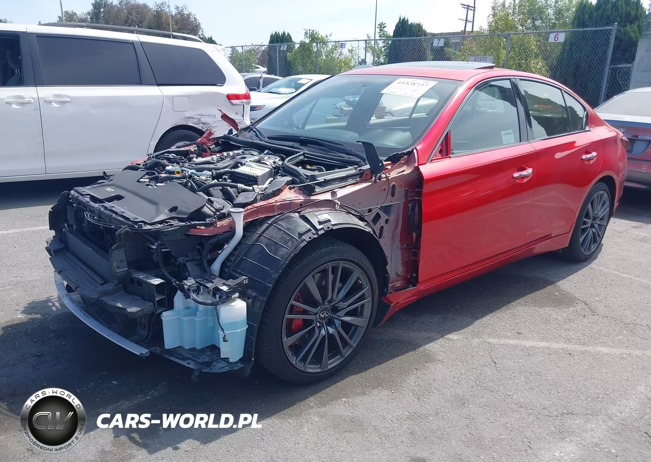 2024 Infiniti Q50 Red Sport 400 Awd VIN:JN1FV7DR4RM680538 - 2
