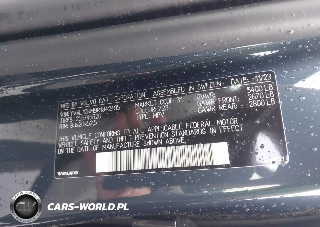 2024 Volvo Xc60 B5 Ultimate Dark Theme VIN:YV4L12RM9R1842495 - 9